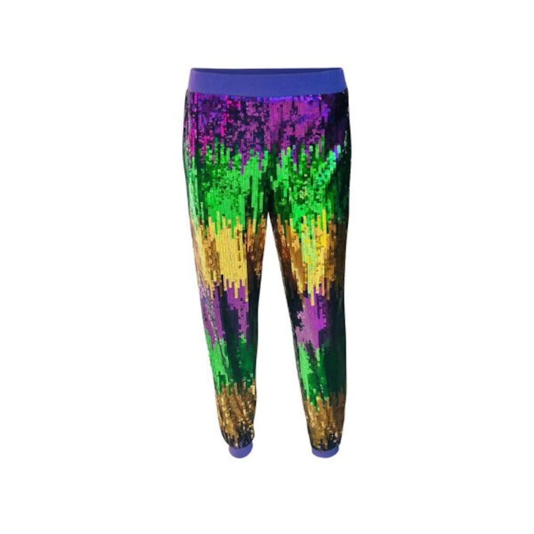 mardi gras jogger set