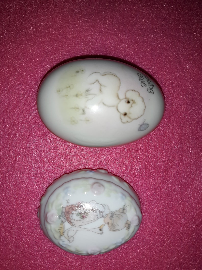 Vintage Tiny Precious Moments Trinket Boxes Etsy