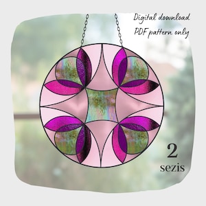 Stained Glass Mandala Pattern Stained Glass Pattern Digital ...