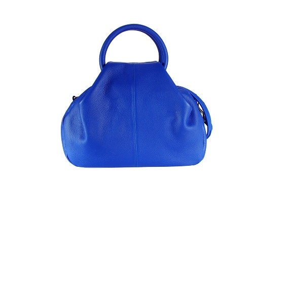 leather handbags blue