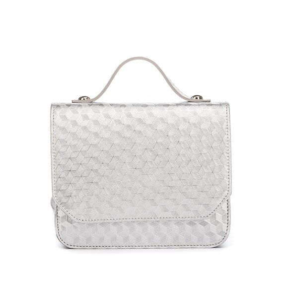 silver mini bag