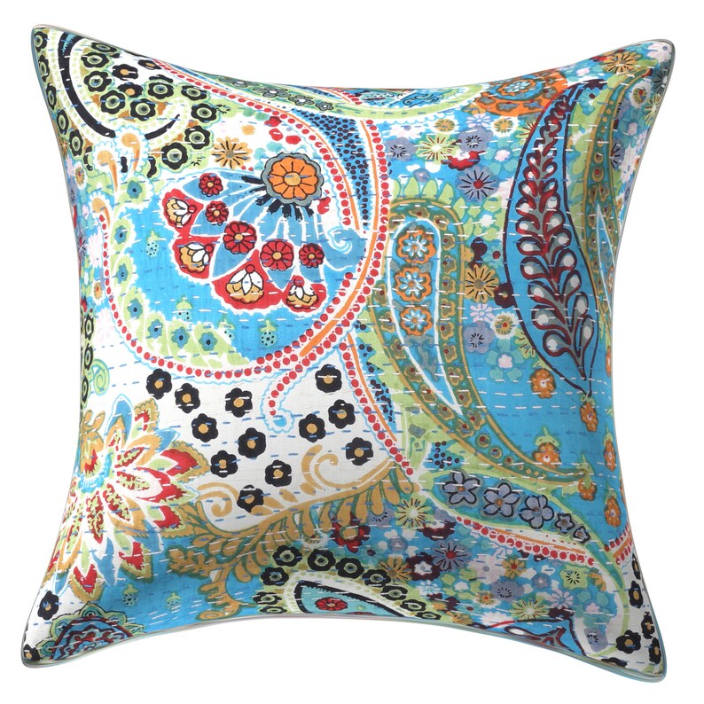 Indian Mandala Round Floor Pillows Cases Bohemian Home Sofa Car Cushion Cover UK