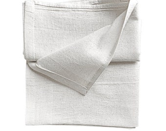 12-PK Natural Flour Sack Towel,Plain,Blank Tea Towels,Dish Cloths,Kitchen Towel,Dish Towels 28 x 29 100% all sides hemmed