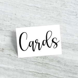 Cards Decal, Vinyl Decal For Card Box, Wedding Card Box Decal, Cards Decal Sticker, Perfect for Graduations and Birthday Card Boxes