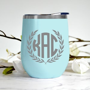 Monogram Decal Monogram Sticker Vinyl Decal Monogram for | Etsy