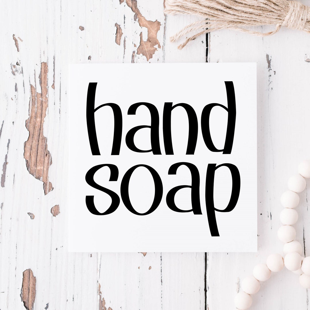 Soap Dispenser Decal Hand Soap Decal Dish Soap Decal Etsy