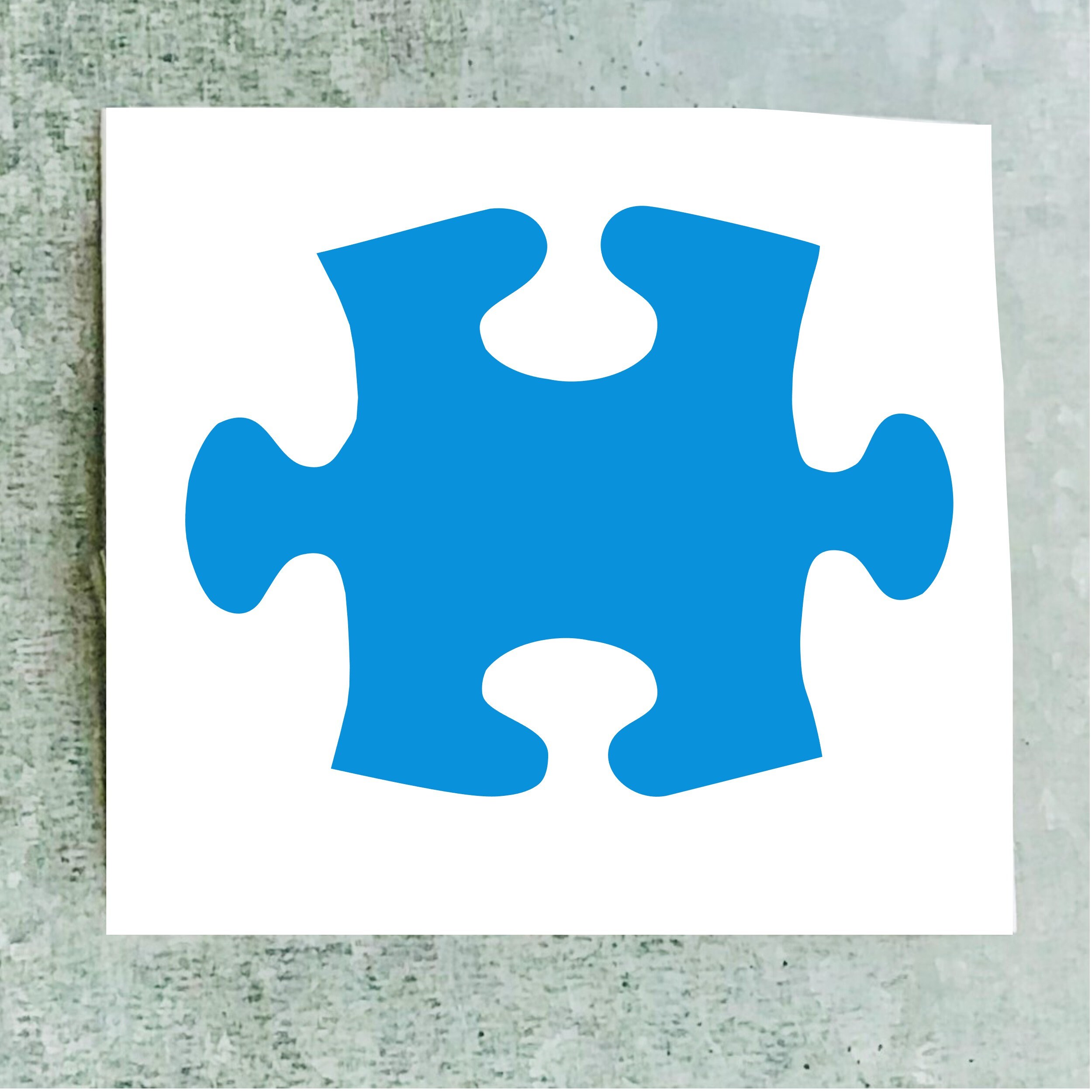 Puzzle Piece Autism Decal Puzzle Piece Vinyl Decal Autism | Etsy
