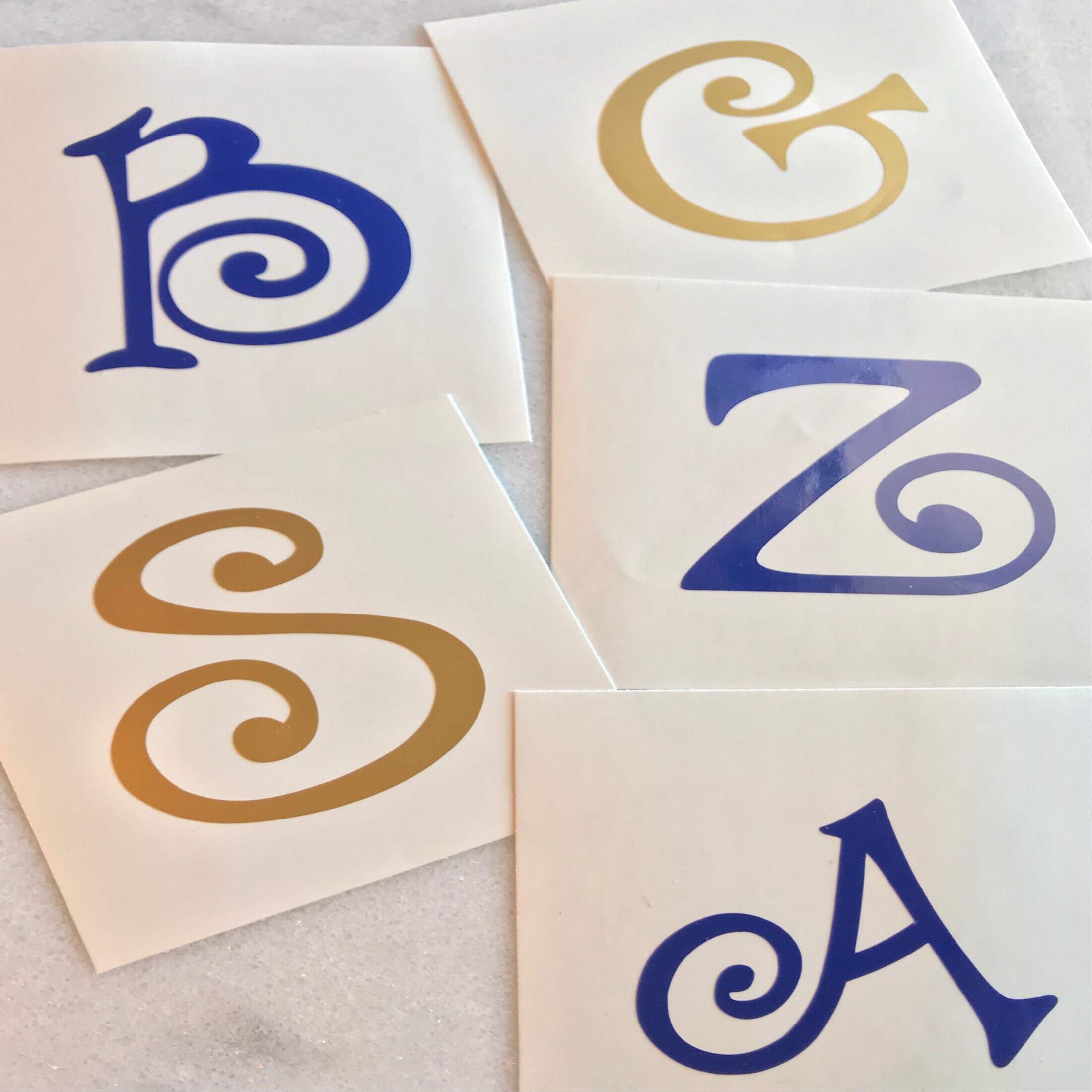 Initial Decal Vinyl Initial Sticker Vinyl Initial Decal Etsy UK