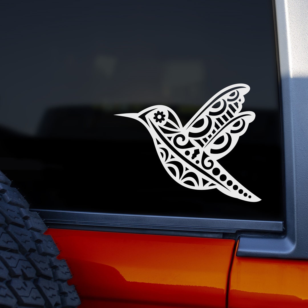 Hummingbird Decal, Vinyl Decal, Vinyl Sticker, Car Decal, Laptop
