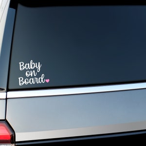 Baby on Board Decal, Vinyl Decal, Car Decal, Baby on Board Window Sticker, New Parent Gift, Baby on Board, Car Sticker, Baby Shower Gift