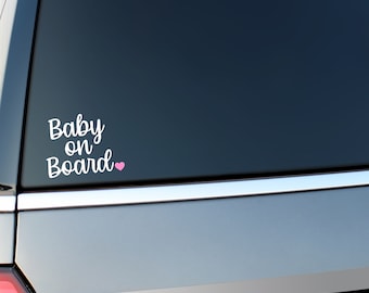Baby on Board Decal, Vinyl Decal, Car Decal, Baby on Board Window Sticker, New Parent Gift, Baby on Board, Car Sticker, Baby Shower Gift