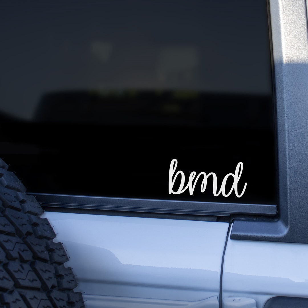 Personalized Lowercase Vinyl Monogram Decal, Car Decal, Vinyl Lettering