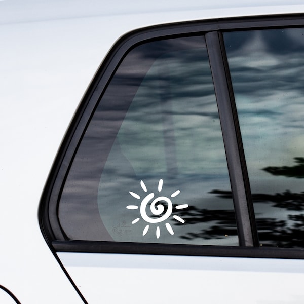 Sun Decal, Vinyl Decal, Cute Car Decal, Car Window Decal, Golf Cart Decal, Sunshine Decal, Beach Decal, Summer Decal