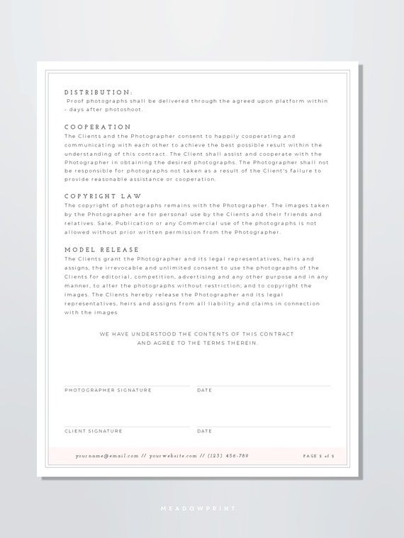 commercial photography contract template commercial photography contract template