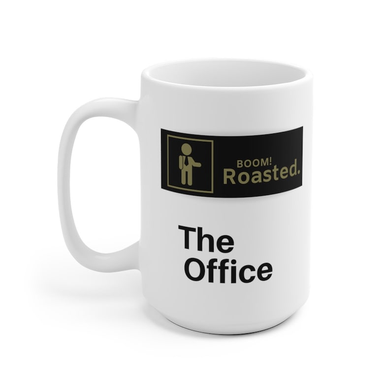 Boom Roasted coffee mug the Office coffee cup Boom Roasted Etsy
