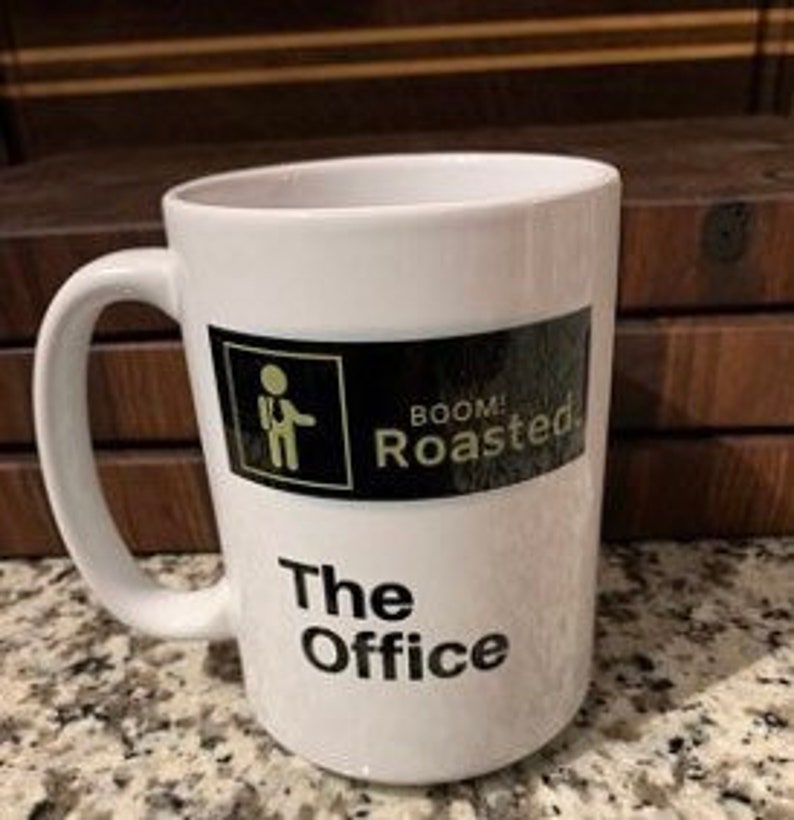 Boom Roasted coffee mug the Office coffee cup Boom Roasted Etsy