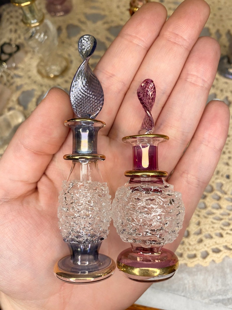 Glass Blown Egyptian Perfume Bottles Etsy