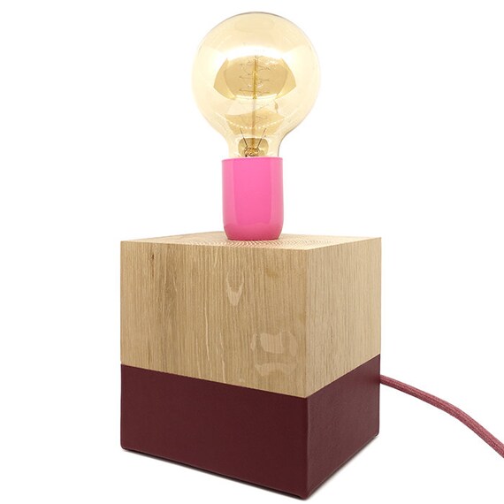 Table Lamp In Wood Desk Mood Lighting Oak Bedside Desk Lamp Mood Lighting Oak Bedside