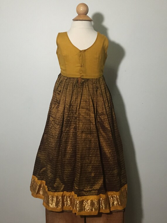 Aztek Gold Dress | 1930s Hand Made Dress | 1930s … - image 7