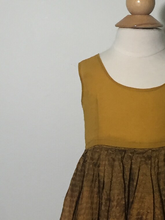 Aztek Gold Dress | 1930s Hand Made Dress | 1930s … - image 5