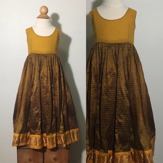 Aztek Gold Dress | 1930s Hand Made Dress | 1930s … - image 1