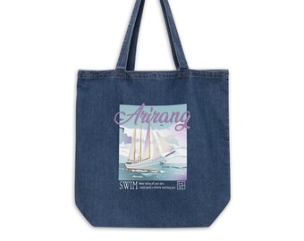 BTS "Swim" ARIRANG Organic Denim Tote Bag  · Made with love by Dunia Navarro