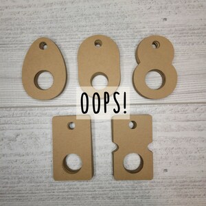 OOPS! 50 Large Kraft Floss Drops | Thread Drops | Cross Stitch