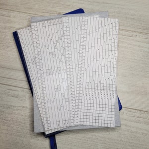 A5 Journal Grid Guide with and without spacing - Print Your Own