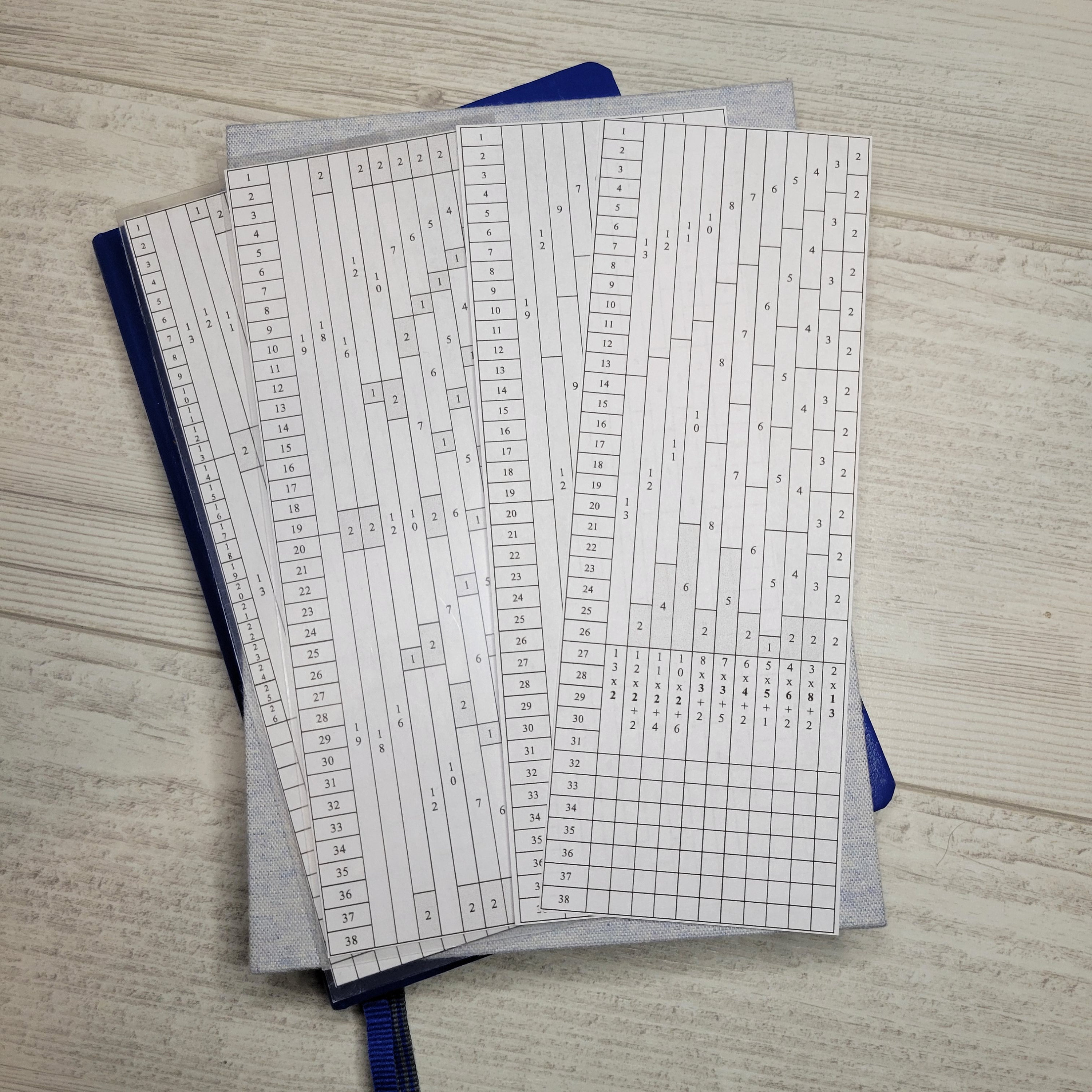A5 Ruler for Hobonichi Counts the Box Grid and Evenly Divides the