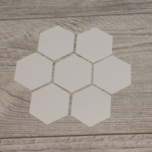 50 Hexagon cutouts | 1 inch sides | Quilting | Paper Piecing