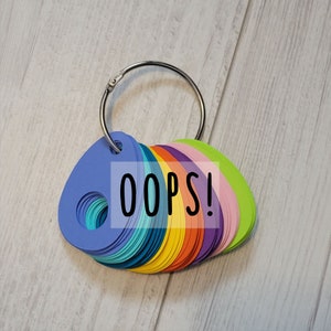 OOPS! 50 Large Assorted Tear Floss Drops | Thread Drops | Cross Stitch