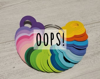 OOPS! 100 Large Assorted Figure Eight Floss Drops | Thread Drops | Cross Stitch | 5 each in 20 different colours