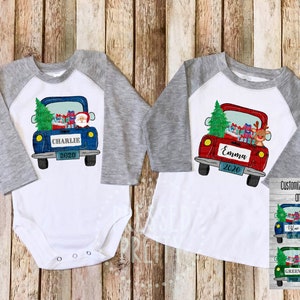Christmas Truck Shirt, Kids Christmas Shirt , Baby Christmas Shirt, Toddler Christmas Shirt, Infant, Baby, Boy, Girl, Youth, Santa Shirt