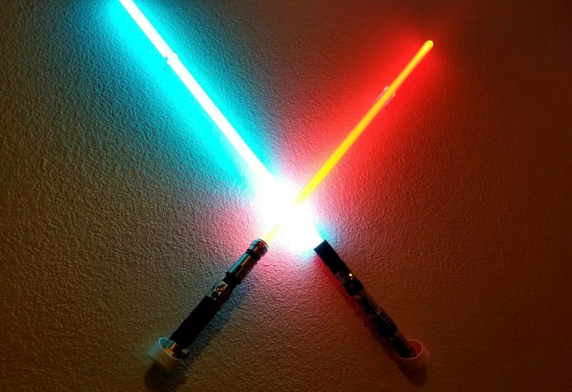 Lightsaber Cross WALL MOUNT Vented Display Hilt for Etsy