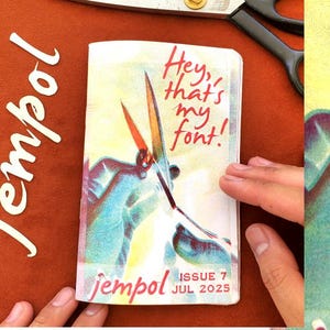 Risograph Zine: Font Sightings in the Real World - DIY Printed Booklet
