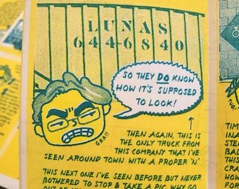 Riso minicomic about letters - Font Affronts ep. 2 (super petty!)