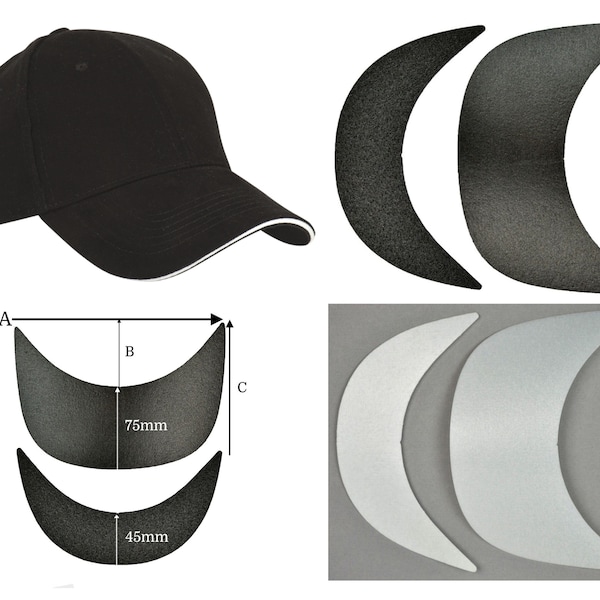Baseball Hat Peaks Cap Brim Visor Making Components Elements Replacement Repair