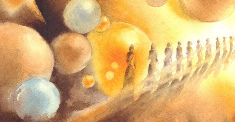 Original watercolor painting print by AnnaRa