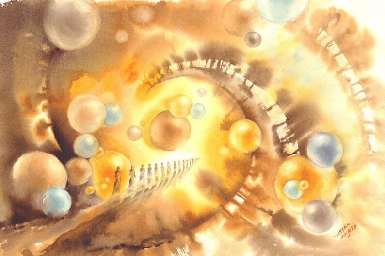 Original watercolor painting print by AnnaRa