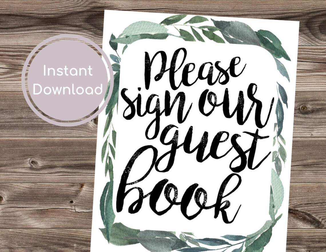 Sign Our Guest Book Sign Baby Shower Guest Book Baby Shower Etsy