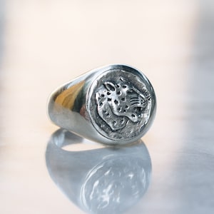 Jaguar Ring for Men | 925 Sterling Silver Mens Rings, Pinky Ring, Jaguar Jewelry for Men and Women, Cool Rings, Puma