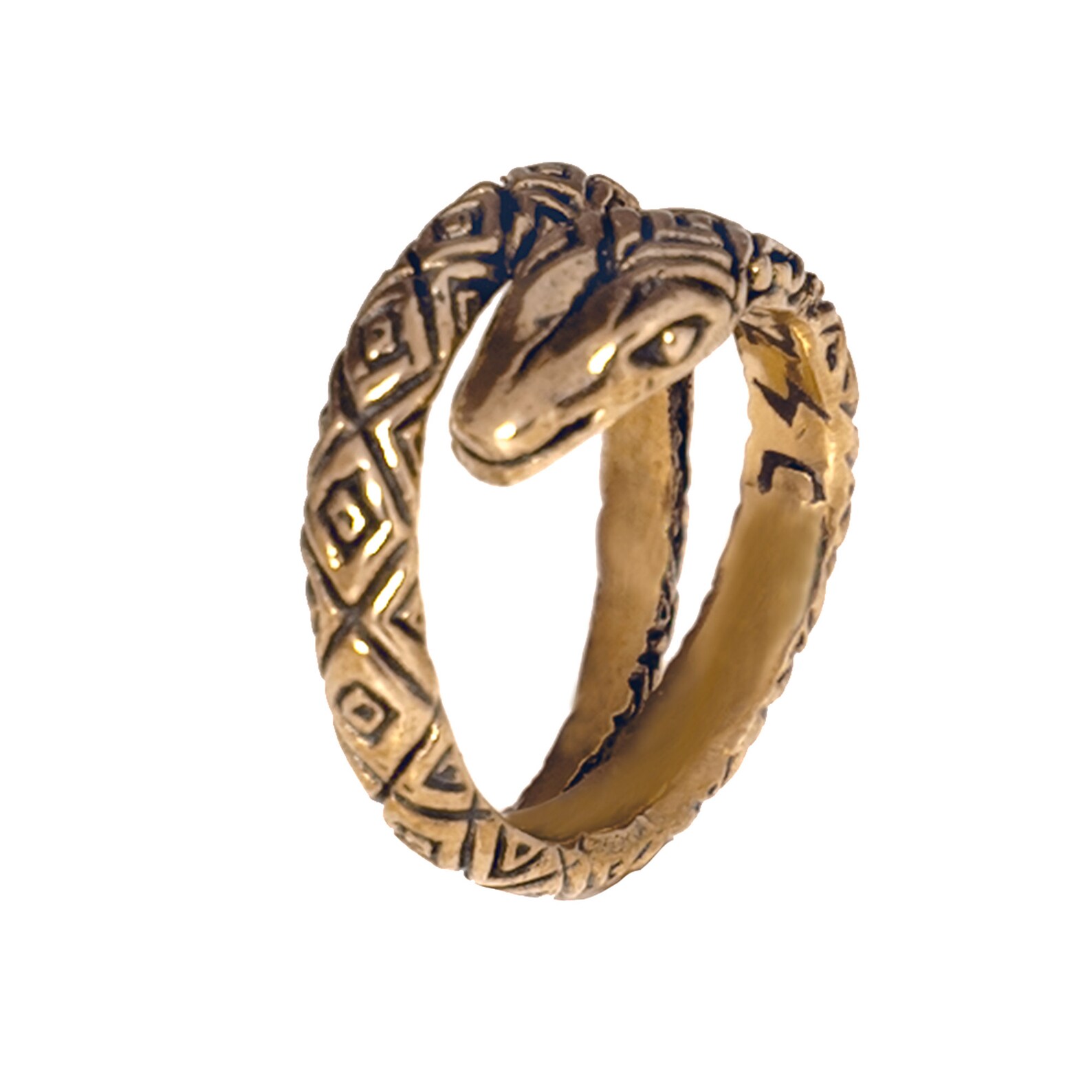 Snake Ring Men Brass Adjustable Snake Rings for Women Goth - Etsy