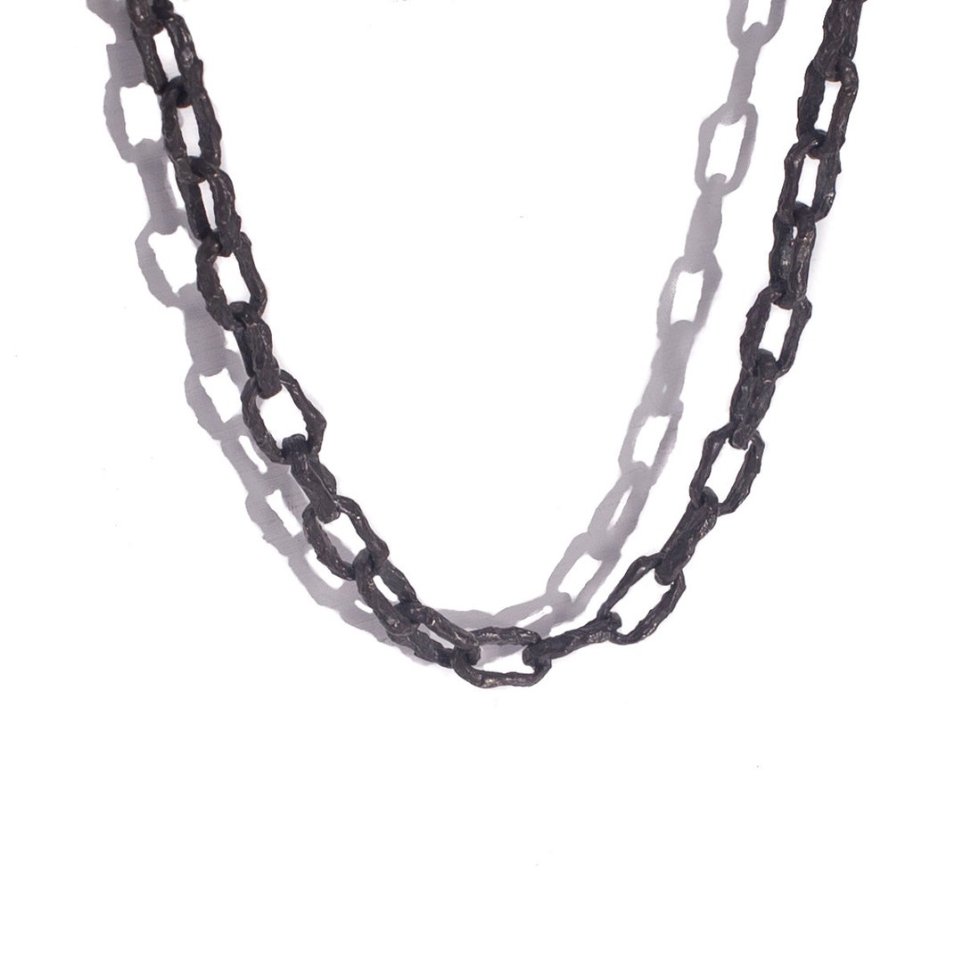 Black Chains for Men Black Chunky Chains Mens Choker Etsy