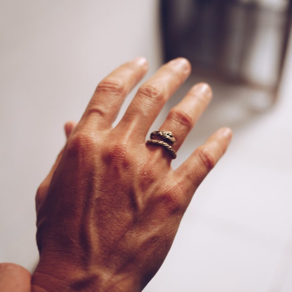 Mens and Womens Ring Size Snake Ring Men Gothic Rings for Women Cool Rings Silver Snake Ring