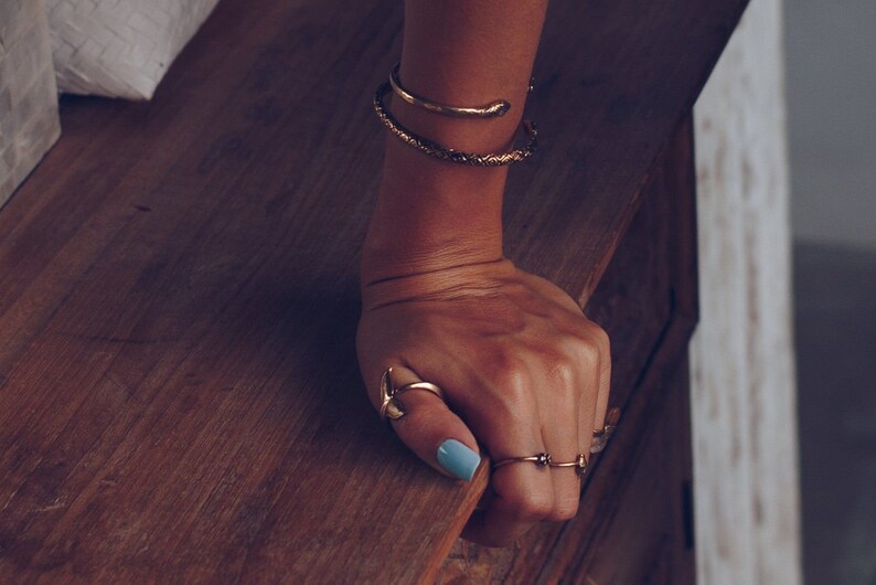 Marine Life Ring Ocean Jewelry Gold Whale Tail Ring Whale Ring for Women Men
