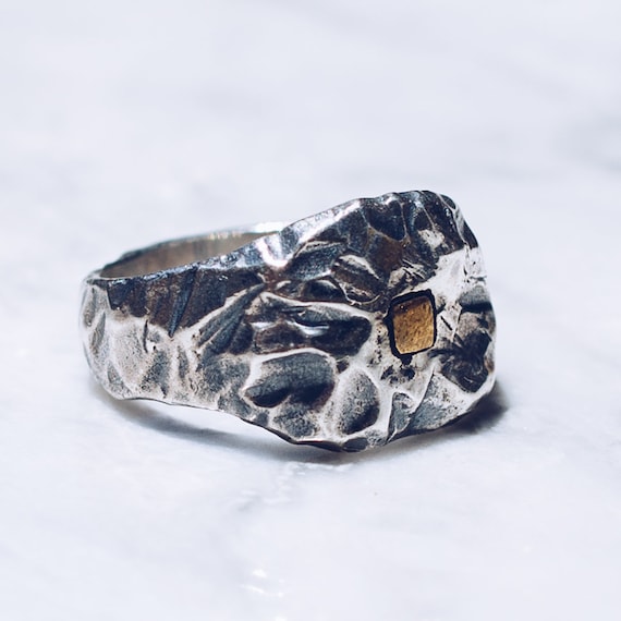 Mens antique silver rings deals
