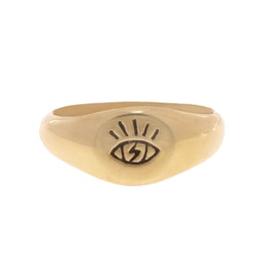 Evil Eye Ring, All Seeing Eye Ring, Brass Rings For Women, Mens Pinky Ring, Boho Ring, Statement Ring, Protective Ring, Spiritual Jewelry