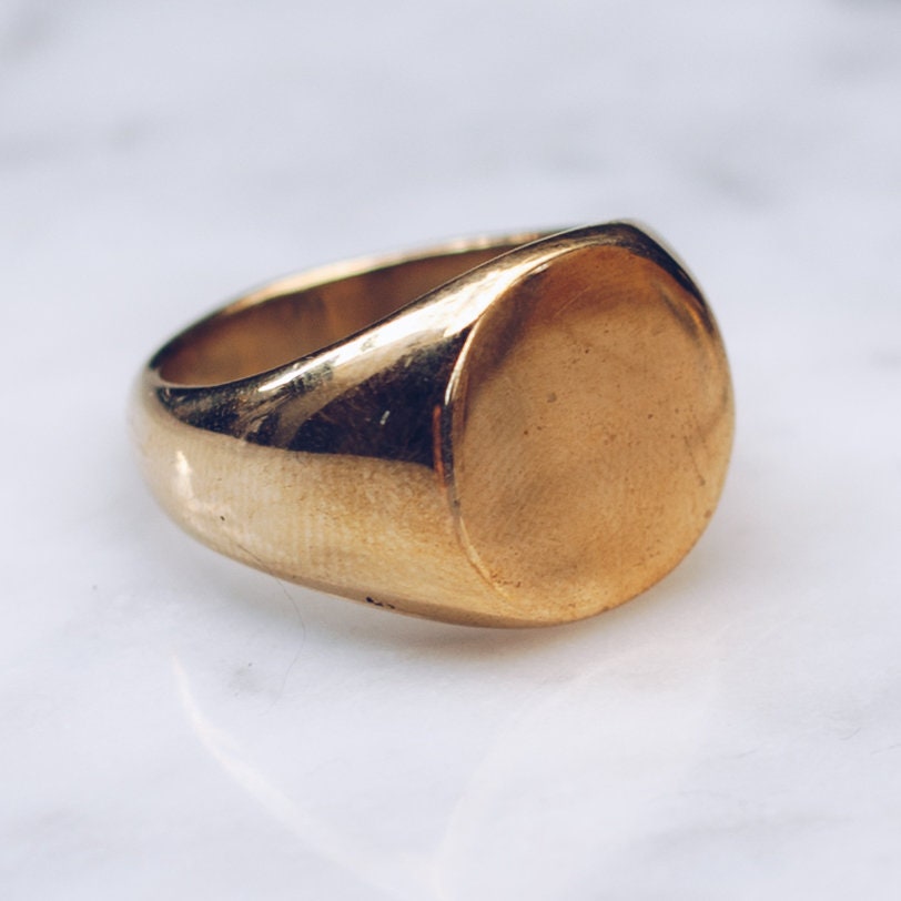 18KT Yellow Gold Flat 6mm Comfort Fit Wedding Cigar Band Ring – LSJ