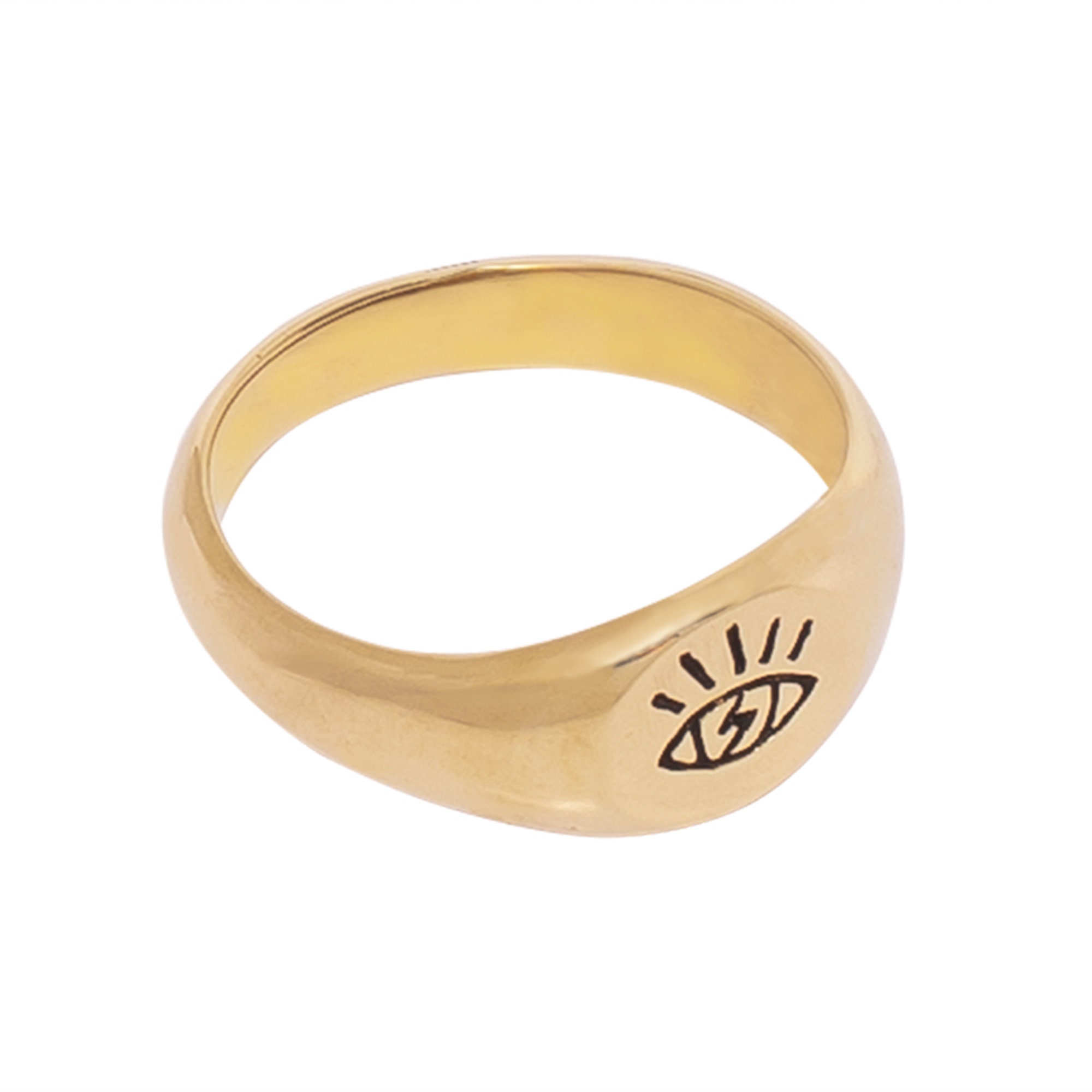 Seeing Eye Rings Evil Eye Ring, All Seeing Eye Ring, Brass Rings for Women, Mens Pinky ...