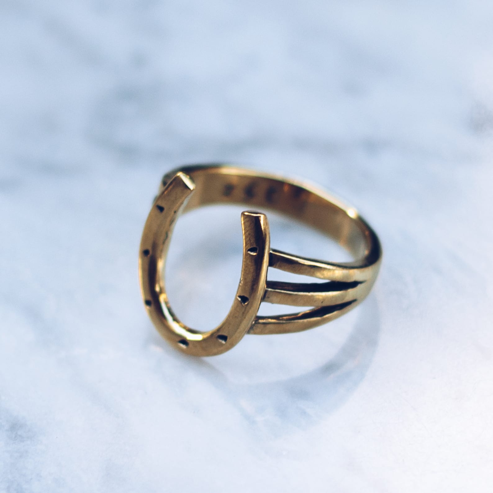 Horseshoe Ring Gold Mens Horseshoe Ring Western Rings for Etsy